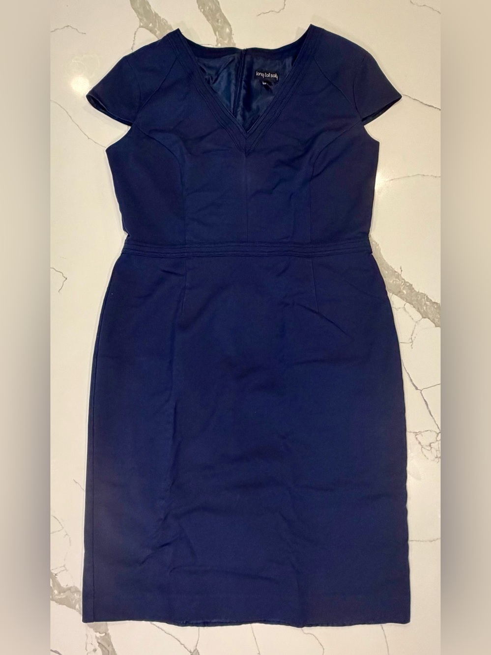 long tall sally Navy V-Neck Midi Sheath Dress
